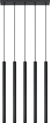 Produktbild von Hängeleuchte PASTELO 5 schwarz 5xG9 8W Stahl 90x5x45cm Sollux Lighting