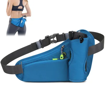 Produktbild von Laufgürteltasche – Wasserdicht – Mit Flaschenhalter – Mit 2 Reißverschlusstaschen – Für Laufen und Wandern