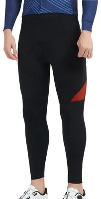Immagine prodotto di Pantaloncini da ciclismo da uomo - Pantaloni lunghi imbottiti - Rossi