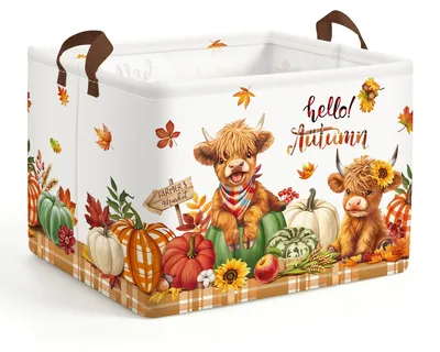Productafbeelding van Grote Opbergmand voor Baby's met Herfstthema