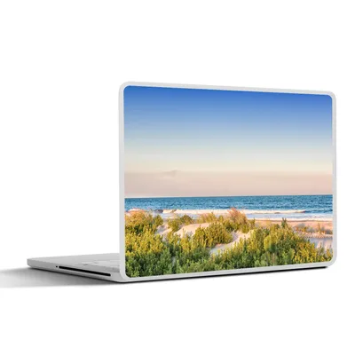 Produktbild von MuchoWow® Laptop Aufkleber Sticker Cover Strand - Pflanzen - Licht 32.5x23.5 cm - Sticker für Laptop - Selbstklebend