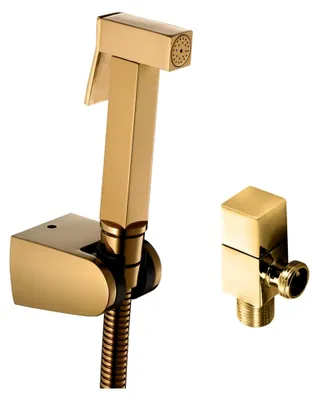 Produktbild von Hand-Bidet-Sprühgerät für die Toilette, kaltes Wasser, Wandmontage, Messing-Toilettensprüher, Hochdruck-Handsprüher-Kit mit Eckventil, zur Reinigung von Baby-Stoffwindeln, Chrom
