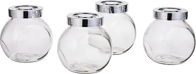 Produktbild von Gewürzgläser-Set "Rajtan" vier Aufbewahrungsgläser - 180ml - spülmaschinenfest - mit Deckel