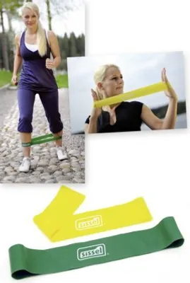 Produktbild von Exercise Loop 2er Set Sissel 5 x 33 cm,gelb/grün>>>>