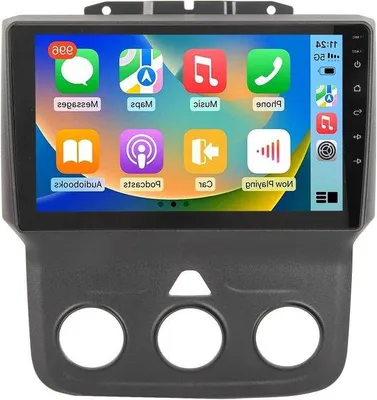 Image de Autoradio à écran tactile IPS 9 pouces avec 2 Go + 32 Go, CarPlay et Android pour Ram 1500, 2500 et 3500 (2013-2018)