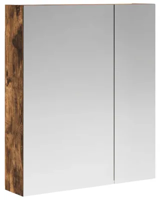 Immagine prodotto di Armadietto a specchio da bagno vidaXL in rovere affumicato 60 x 14,5 x 70 cm