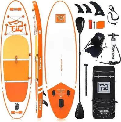 Produktbild von Famanu Paddleboard für Erwachsene und Kinder - Mit Hochwertigen Zubehörteilen