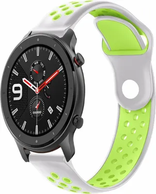Produktbild von Strap-it Xiaomi Amazfit GTR Sportarmband (Grau / Gelb)