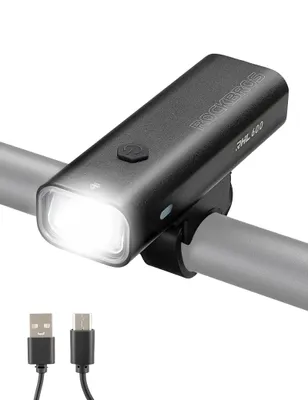 Produktbild von ROCKBROS 600LM Fahrrad Frontlicht Wasserdicht IPX6 Type-C Wiederaufladbar MTB Rennrad Fahrradscheinwerfer Aluminiumlegierung Fahrradlampe
