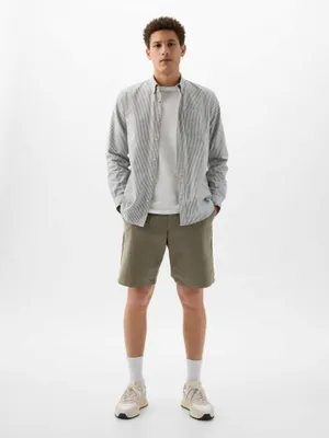 Produktbild von GAP Vintage Shorts aus Baumwolle, Grün, Größe 29, weiter Beinschnitt, Innennahtlänge 25,5 cm