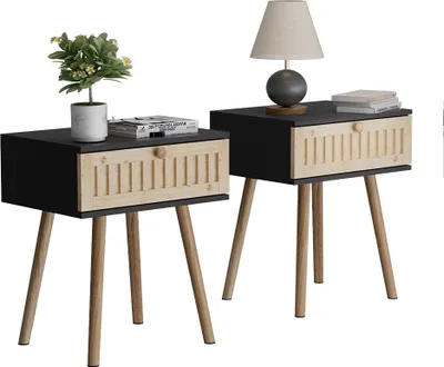 Obrázok produktu pre Nočný stolík Vicco Holk Antracit/borovica Sada 2 ks, Model 54228