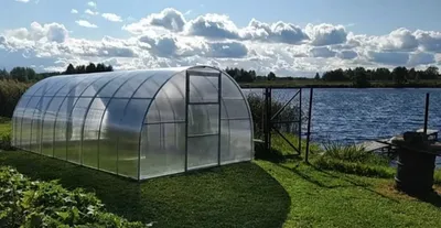 Produktbild von Gewächshaus „Optima“ 2.5x6m aus Stahl, mit 6mm Polycarbonat