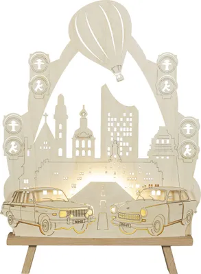 Obrázek produktu pro Trabant & Wartburg LED osvětlení přírodní ŠxVxH 32x44x6cm NOVINKA