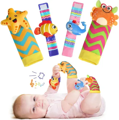Produktbild von Babyspielzeug, 10-teiliges Set, bunt, lehrreich, sicheres und langlebiges Material, für Kinder und Kleinkinder