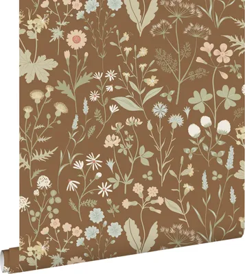 Obrázek produktu pro ESTAhome tapeta polní květiny béžová hnědá 50 x 900 cm