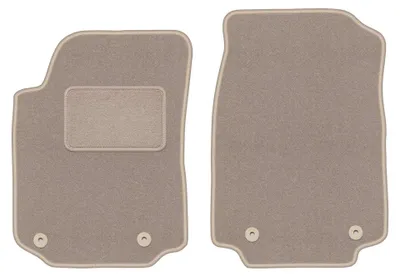 Produktbild von Velours-Fußmatten vorne für Audi A6 C4 1994-1997 (Limousine/Kombi/Avant) – 2-tlg, Beige, passgenau – Wielganizator LUX