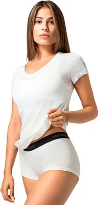 Produktbild von Super.natural Sierra140 V Neck Kurzarm-t-shirt Weiß S Frau Weiß S