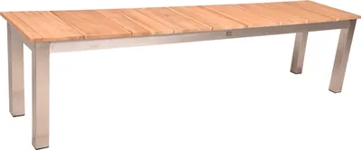 Produktbild von Gartenbank GAZA-120 aus Teakholz massiv, B/H/T: ca. 180/45/38 cm