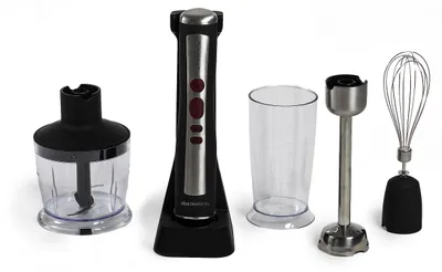 Kabelloser Stabmixer-Set, 5 Stufen, 200 W, 600 ml, Schwarz