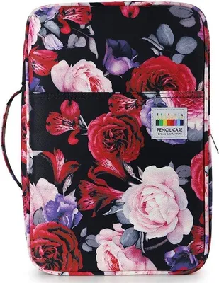 Produktbild von Famanu Stiftetui große Kapazität - rot rosa