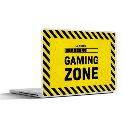 Produktbild von MuchoWow® Laptop Aufkleber Sticker Cover Spiele - Zitate - Controller - Spielzone - Spiel 25x18 cm - Laptop-Deko