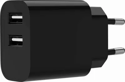 Produktbild von Gembird 2-Port USB Ladegerät 2.4A in Schwarz