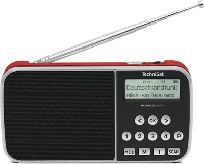 Imagen del producto de TechniSat TECHNIRADIO RDR XL, dispositivo personal, analógico y digital, compatible con DAB+, FM, con rango de frecuencia de 87,5 - 108 MHz y 174 - 240 MHz, potencia de 3 W