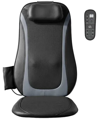 Produktbild von Shiatsu-Rückenmassager mit Wärme, Tiefenmassage und 3-stufiger Sitzvibration, Massagegerät für Rückenschmerzen