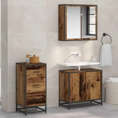 Produktbild von vidaXL Sideboard Altholz 35,5 x 35 x 76 cm