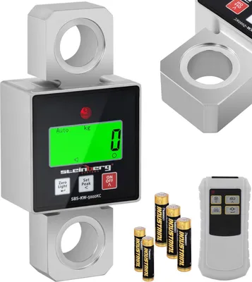 Zdjęcie produktu dla Expondo Steinberg Systems Miernik siły uciągu – 5000 kg / 1 lub 2 kg – LCD – cyfrowy