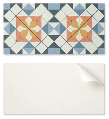 Obrázek produktu pro Dekorativní samolepicí vinylová deska, rozměry 120 x 60 cm, geometrický květinový vzor