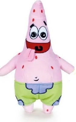 Produktbild von Sponge Bob Patrick Schwammkopf Spongebob Patrick Zunge Kuscheltier XXL 33 cm  Spongebob blau Plüschtier Stofftier Geschenk für Mädchen Jungen und Kinder