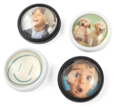 Productafbeelding van Trendform Magneten DO IT! Ronde - set van 4 - zwart/wit