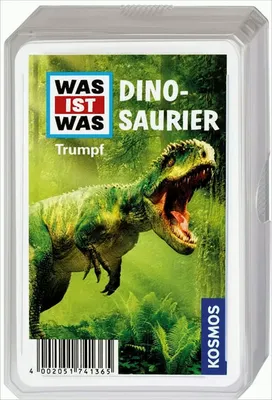Produktbild von KOSMOS 741365 Kartenspiel WAS IST WAS Trumpfspiel Dinosaurier
