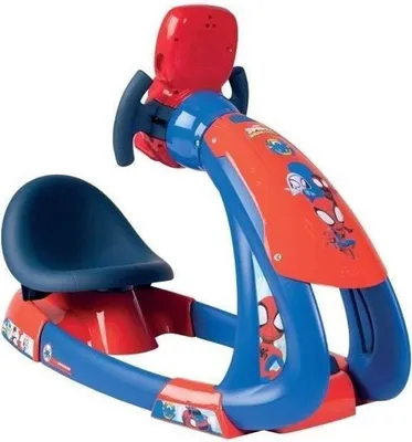 Immagine prodotto di Simulatore di guida per bambini Smoby Spidey V8 Driver, sedile regolabile, suoni e luci