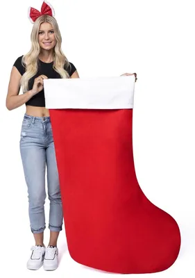 Produktbild von Weihnachtsstrumpf XXL Nikolausstrumpf Geschenkstrumpf - 137 cm - Familienpackung