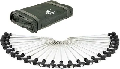 Produktbild von Famanu T-Heringe 25 Stück – 30 cm starke Zeltanker für Camping, Bivvy und Pavillon