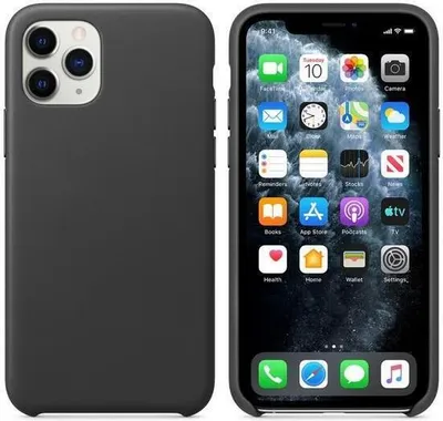Image de Cyoo - Coque rigide en Alcantara - iPhone 11 Pro Max - Noir
