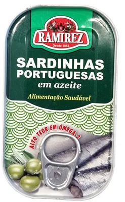 Obrázek produktu pro Ramirez sardinky v olivovém oleji - 125g konzerva, prvotřídní kvalita z Portugalska