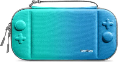Image de Tomtoc Slim Case Case pour Nintendo Switch 2, protection intégrale Sac de transport pour console Switch et jeux, Ocean Blue