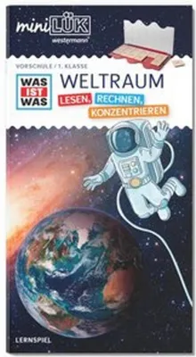 Zdjęcie produktu dla miniLÜK. Kindergarten/ Vorschule: WAS IST WAS WELTRAUM - Lesen, Rechnen, Konzentrieren