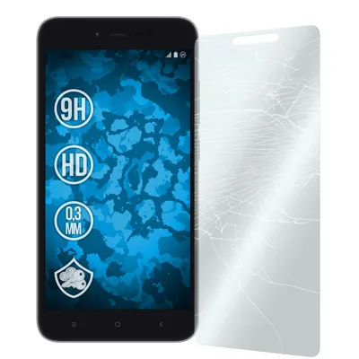 Produktbild von 2er-Pack PhoneNatic Glas-Folie klar  kompatibel mit Xiaomi Redmi Note 5A - Panzerglas für Redmi Note 5A