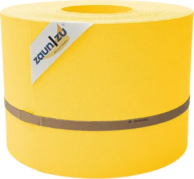 Produktbild von Sichtschutzstreifen zaun|zu PREMIUM 35m Rolle PP Zaunblende für Doppelstabzaun Gelb, 35m