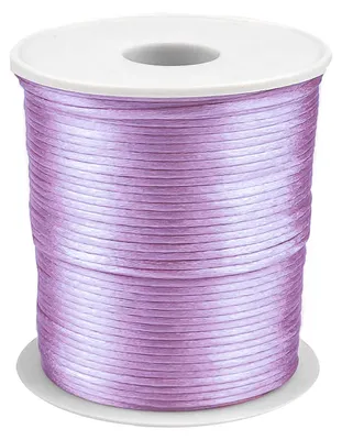 90m Satinschnur Ø2mm, 100% Polyester flieder