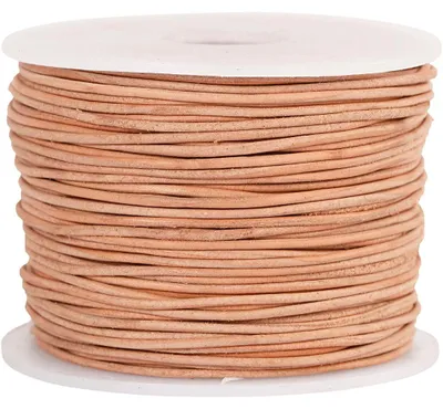 Produktbild von Lederband, Dicke 1 mm, Beige, 50m/ 1 Rolle [HOB-51528]