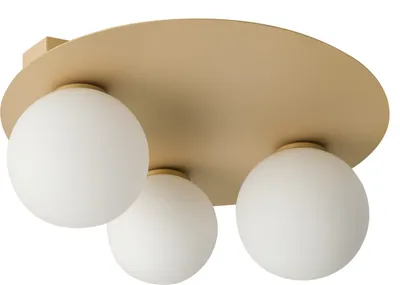 Obrázok produktu pre Stropná lampa Argon, zlatá a biela, 3xG9x12W, kov, rozmery: 19x40x40 cm, IP20, Sigma Lighting