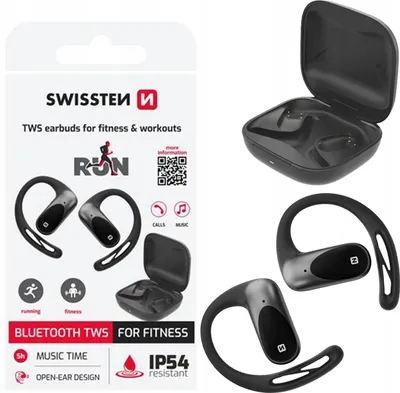 Zdjęcie produktu dla Bluetooth Tws Earphones Swissten Open Ear Black