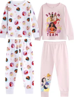 Produktbild von Disney Princess - Schlafanzug mit langer Hose für Mädchen, Langärmlig (2er-Pack) NS9650 (140) (Bunt)