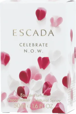 Obrázok produktu pre ESCADA Celebrate N.O.W, Ženy, 50 ml, Nádoba na jedno použitie, Škorica, Tonka, Magnólia, Sprej