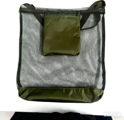 Image de INF Sac à récolte pliable grande capacité en mesh tissu 42cmx36cm pour cueillette extérieure Vert foncé
